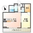 フェリーチェガーデン A棟の間取図