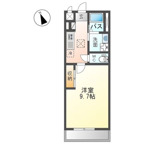 拡大写真:アルコイル上並榎 2階202の間取り