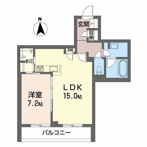 拡大写真：べレオ　ラ・カシータ 2階205の間取り