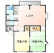 サンビレッジコニシF棟の間取図