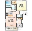クレッセント神田Bの間取図