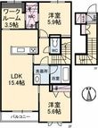 シャーメゾンアリビオAの間取図