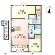 アールUⅡの間取図