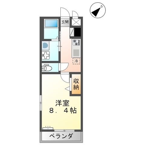 拡大写真:メゾン ド ココン M 1階110の間取り
