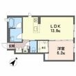 シャーメゾン ゆずの間取図