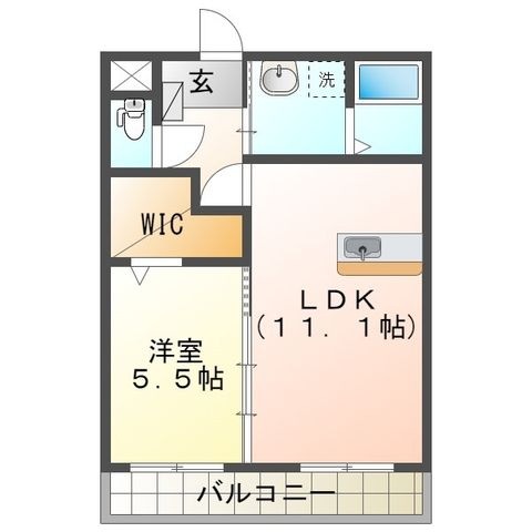 拡大写真:プレジャー希 2階00205の間取り