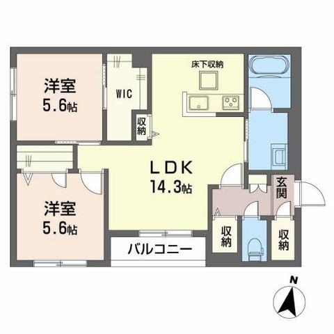 拡大写真:シュポールS 1階101の間取り
