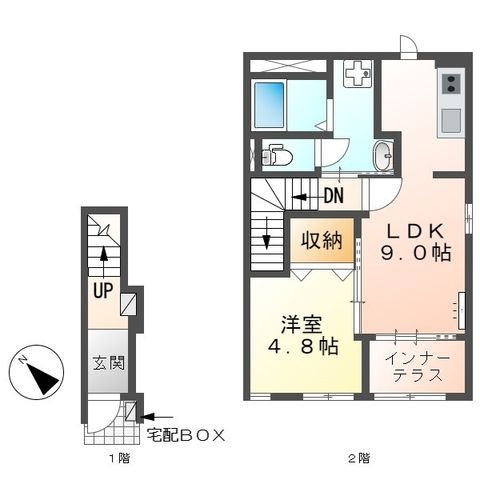 拡大写真:フォルトナ 2階202の間取り