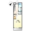 ジェンティー フルールの間取図