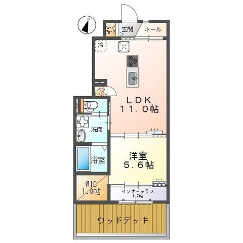 拡大写真:リポーゾ -riposo - 1階103の間取り