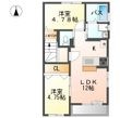 プワールBの間取図