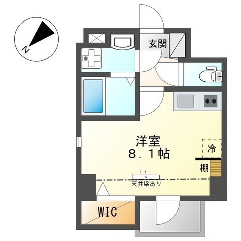 拡大写真:ポルト洗足池 3階302の間取り