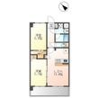 S-RESIDENCE博多駅南affordの間取図