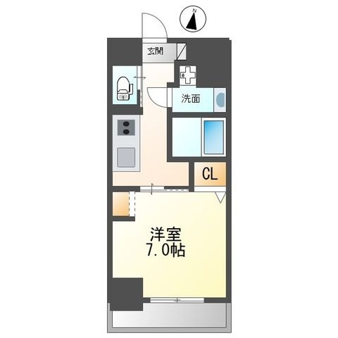 拡大写真:Region(新築 8階801の間取り