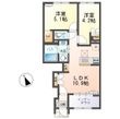 写真:リッチレジデンスB(Rich Residence B) 1階107の間取図