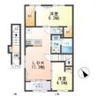 写真:リッチレジデンスB(Rich Residence B) 2階201の間取図