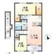 写真:リッチレジデンスB(Rich Residence B) 2階205の間取図