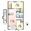 写真:リッチレジデンスB(Rich Residence B) 2階206の間取図