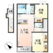 仮)元吉田町新築アパートの間取図