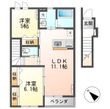仮)元吉田町新築アパートの間取図
