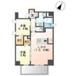 写真:ウェルス神屋町 3階302の間取図