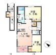 ソラーレ(東松山市松山町 アパートⅡ期新築工事)の間取図