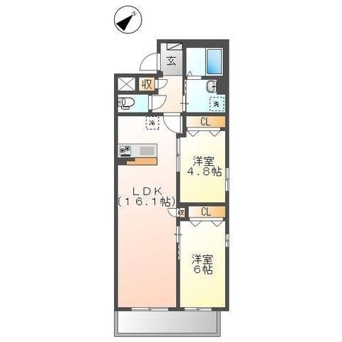 拡大写真:仮)小茂根3丁目マンション新築工事 3階301の間取り