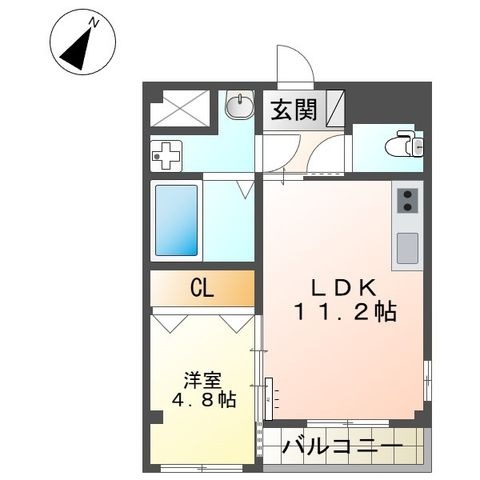 拡大写真:三谷川ビル 3階301の間取り