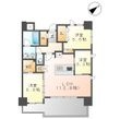 アクシオン博多リヴァージュの間取図