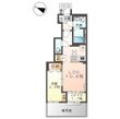 プレミエール岡ノ堂の間取図