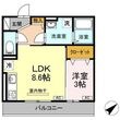 D-roomそらの間取図