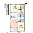 富山市掛尾町新築アパートの間取図
