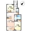 ココル岡前の間取図