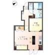 コーポ峯のハタの間取図
