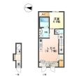 西宮市山口町下山口　アパート新築工事の間取図
