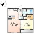 フォレスト離宮Bloomの間取図