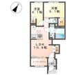 仮)中央区上溝新築アパートの間取図