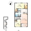 仮)中央区上溝新築アパートの間取図