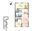 仮)中央区上溝新築アパートの間取図