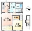 新潟市秋葉区中野新築アパートの間取図