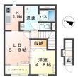 新潟市秋葉区中野新築アパートの間取図