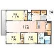 仮】読谷村ときわ3LDK新築マンションの間取図