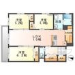 仮】読谷村ときわ3LDK新築マンションの間取図