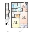 仮)那珂市菅谷字寄居新築アパートの間取図