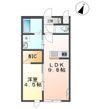 仮)貝津町新築アパートの間取図
