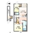八王子市大谷町アパート新築工事の間取図