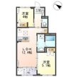 仮)宇都宮市下栗新築アパートの間取図