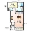 (仮称)　野々下1丁目アパートの間取図