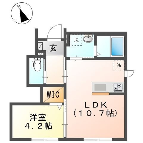 拡大写真:メゾン瑞祥 1階101の間取り