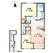 (仮)朝倉町新築アパートの間取図